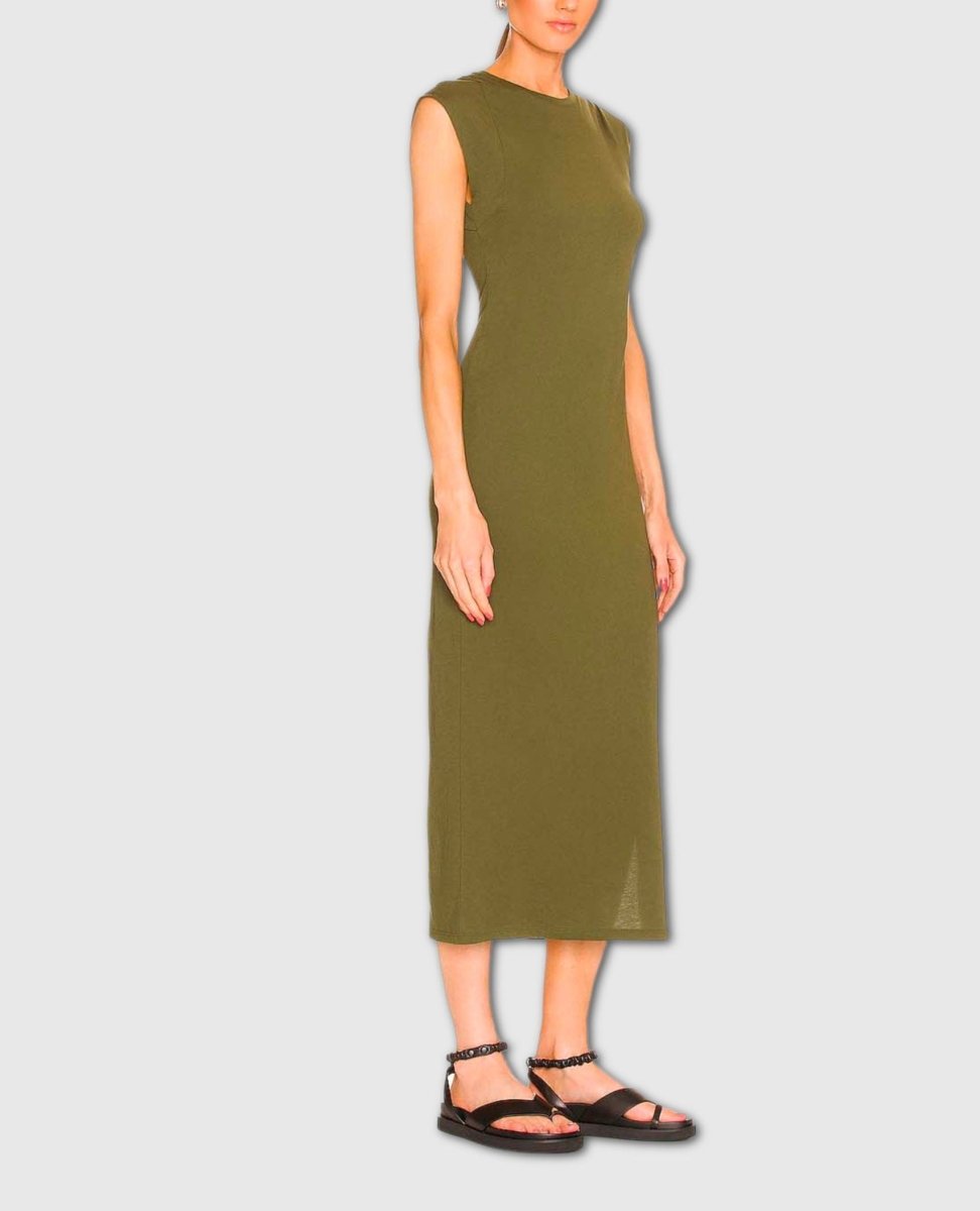 Le Muscle Maxi Dress Fatigue - miamidrugpossession