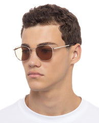 Le Spec Neptune Sunglasses Deux Gold - PINK ARROWS