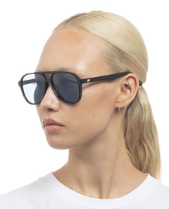 Le Spec Tragic Magic Black Navy Sunglasses - PINK ARROWS