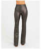 Leather Like Flare Pants Black - clearpathherbicide