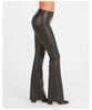 Leather Like Flare Pants Black - miamidrugpossession