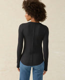 Legend Apres Waffle Henley Black - miamidrugpossession