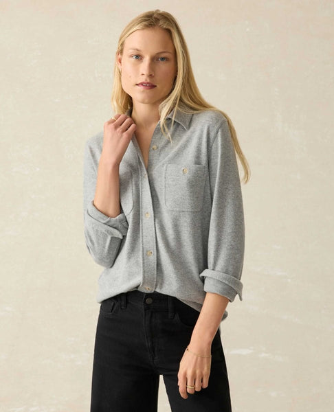 Legend Fossil Grey Twill Sweater Shirt - clearpathherbicide