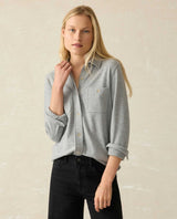 Legend Fossil Grey Twill Sweater Shirt - miamidrugpossession