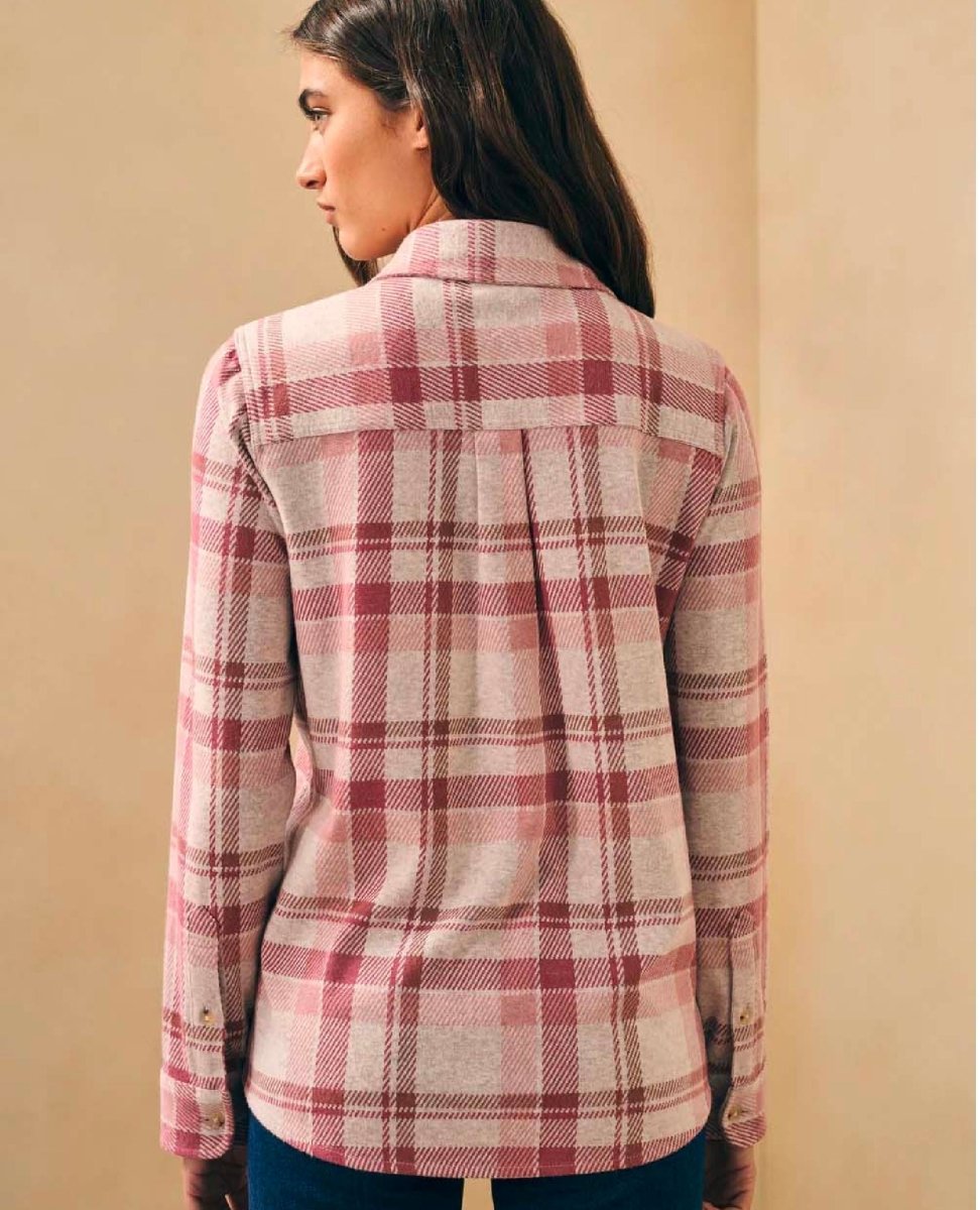 Legend Sweater Shirt Amelia Plaid - PINK ARROWS