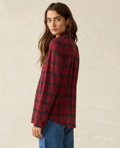 Legend Sweater Shirt Cherry Creek Plaid - PINK ARROWS