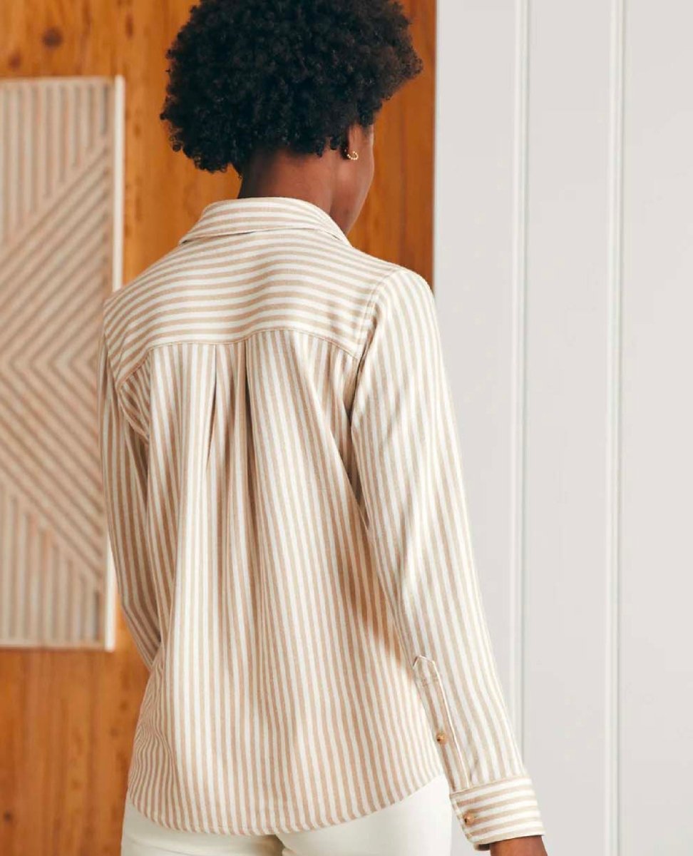 Legend Sweater Shirt Tannin Stripe - miamidrugpossession