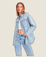 Lennon Quilted Denim Jacket - miamidrugpossession