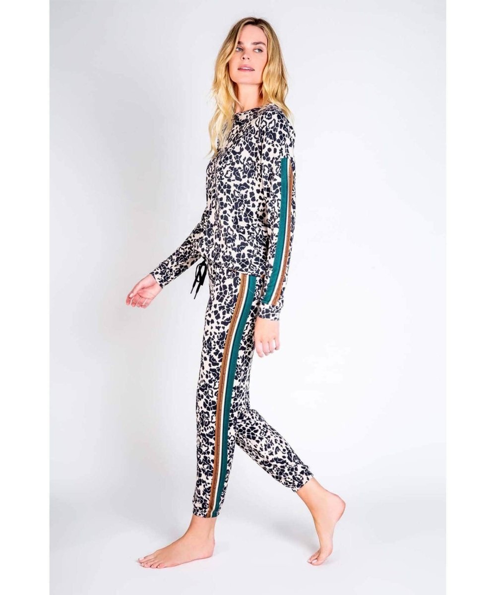 Leopard Ciao Bella Pant - PINK ARROWS