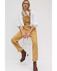 Levi's Baggy Corduroy Overalls Tan - PINK ARROWS