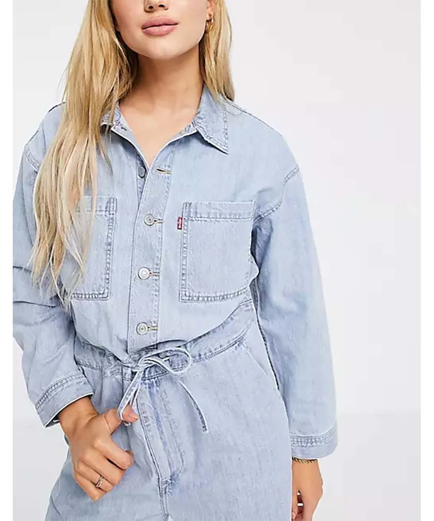 Levi’s Denim Roomy Jumpsuit in Light Wash - clearpathherbicide