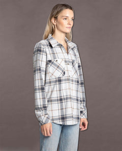 Lewis Long Sleeve Black Brown Plaid - clearpathherbicide