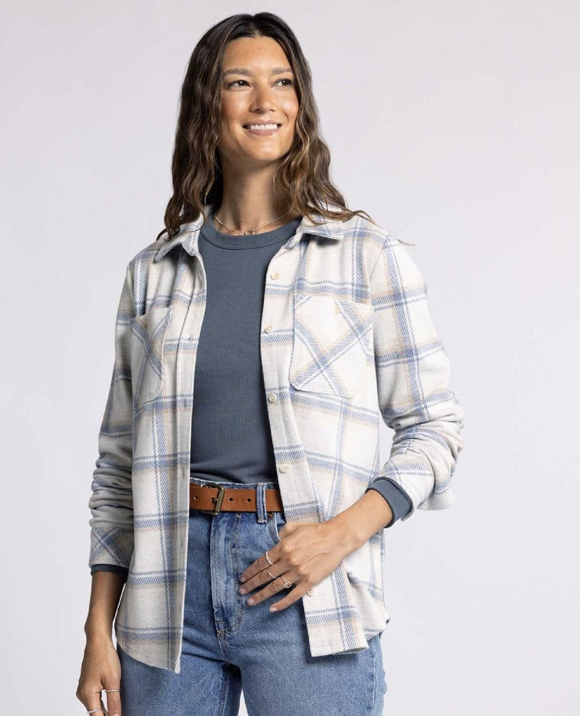 Lewis Long Sleeve Blue Cream Plaid - clearpathherbicide