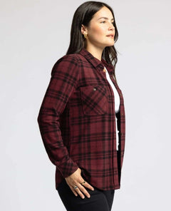 Lewis Long Sleeve Burgundy Plaid - clearpathherbicide