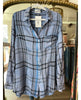 Light Blue Plaid Long Sleeve - miamidrugpossession