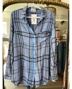 Light Blue Plaid Long Sleeve - clearpathherbicide