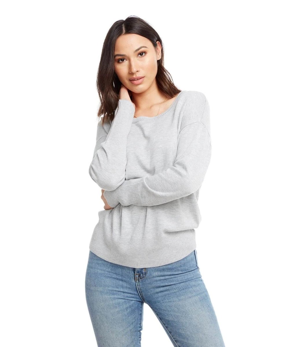 Lightweight Crewneck Sweater Heather Grey - miamidrugpossession