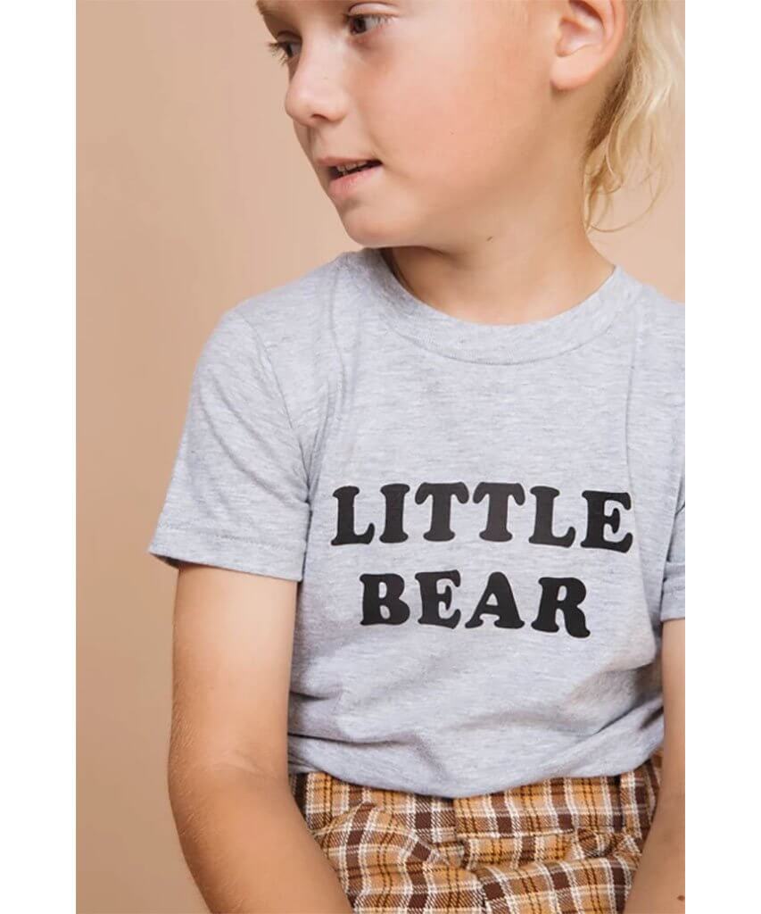 'Little Bear' Grey Tee - miamidrugpossession