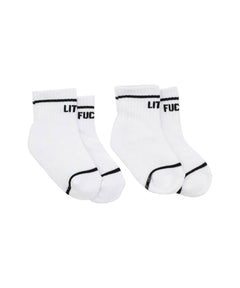 Little F@cker Socks, Set of 2 - PINK ARROWS