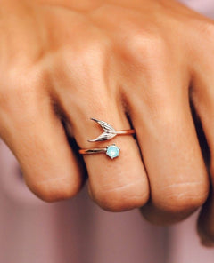 Little Mermaid Fin Ring Rose Gold - miamidrugpossession