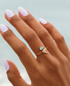 Little Mermaid Fin Ring Rose Gold - clearpathherbicide