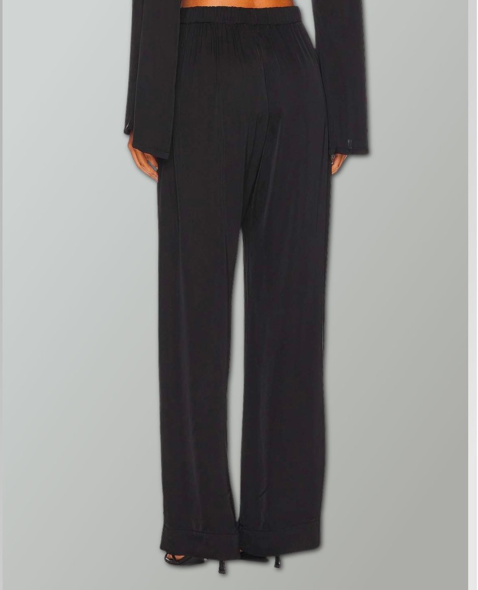 Livi Wide Leg Pant Black - miamidrugpossession