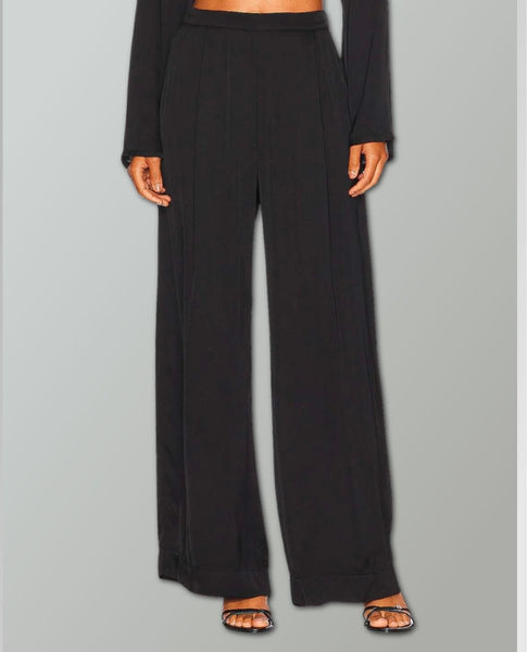 Livi Wide Leg Pant Black - miamidrugpossession