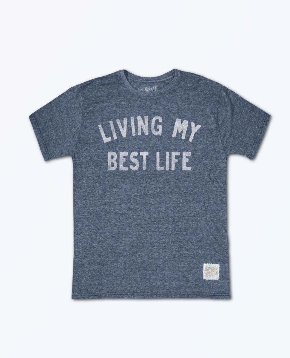 Living My Best Life Blue Unisex Tee - PINK ARROWS