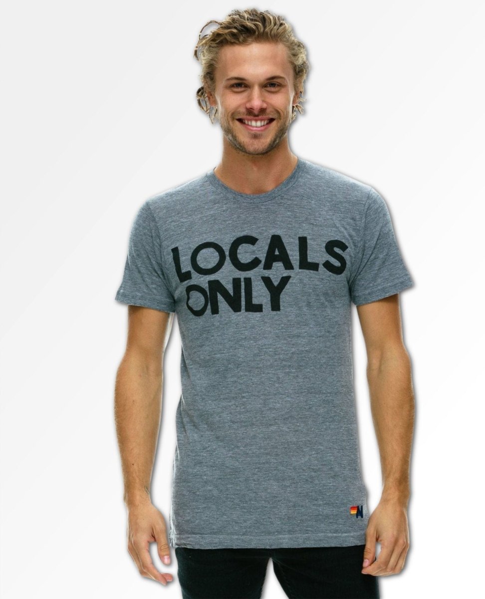 Locals Only Heather Grey Unisex Tee - miamidrugpossession