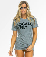 Locals Only Heather Grey Unisex Tee - miamidrugpossession