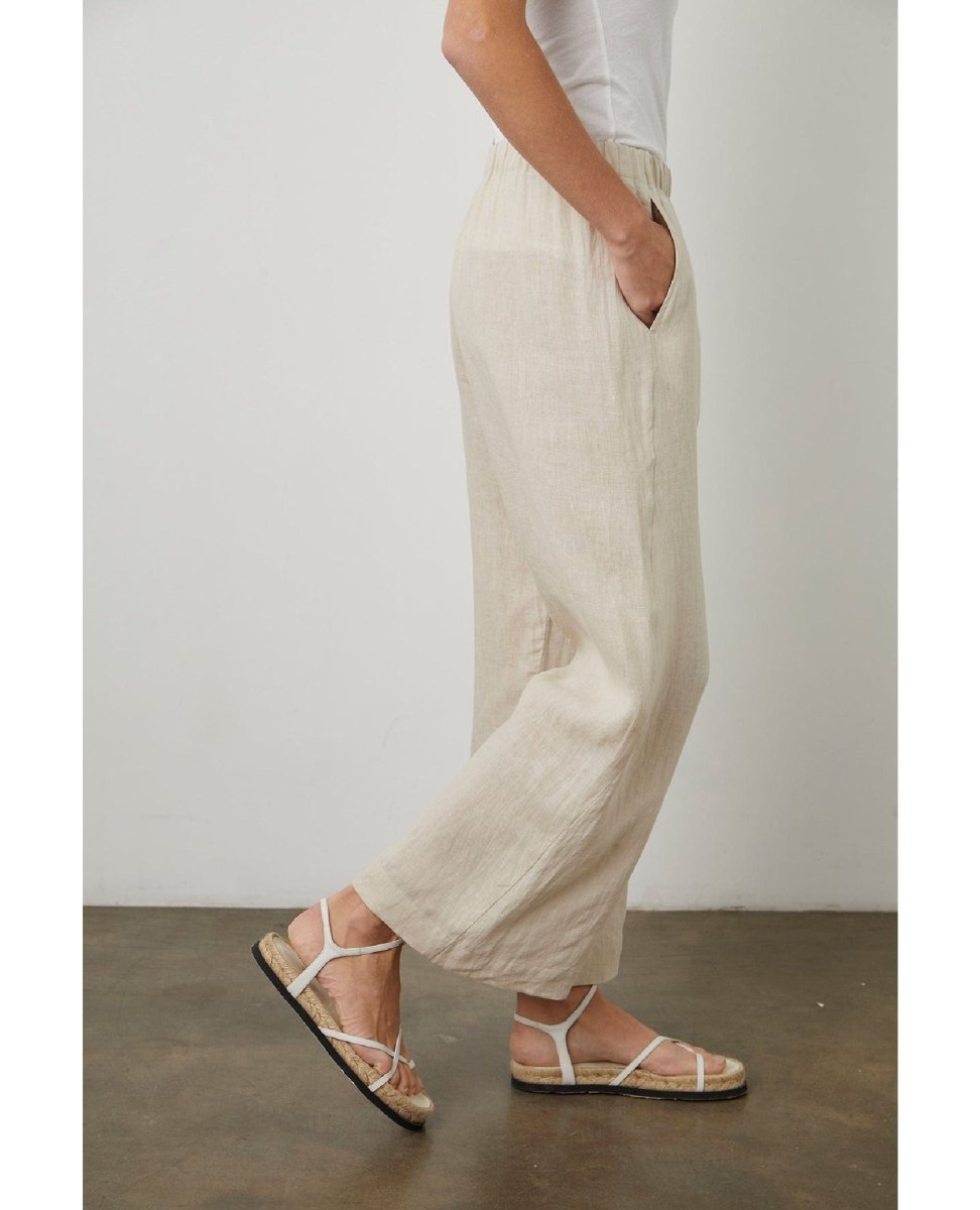 Lola Linen Pant Tea - miamidrugpossession