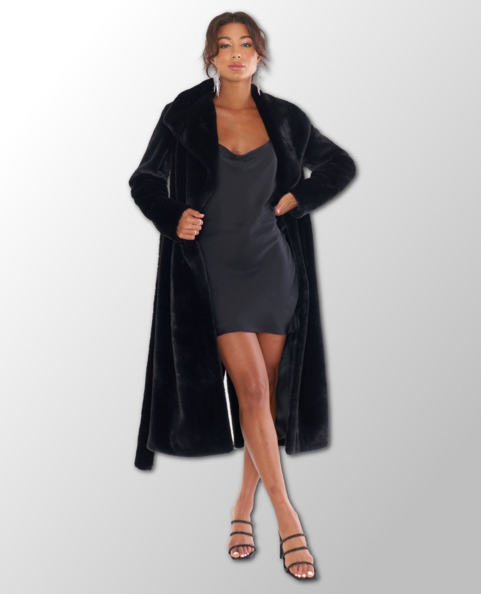 Lolita Black Faux Fur Jacket - clearpathherbicide