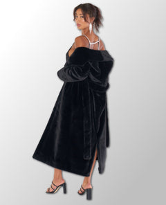 Lolita Black Faux Fur Jacket - clearpathherbicide