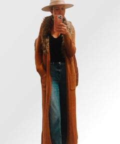 Lombardi Cardi Hazelnut with Faux Fur - miamidrugpossession