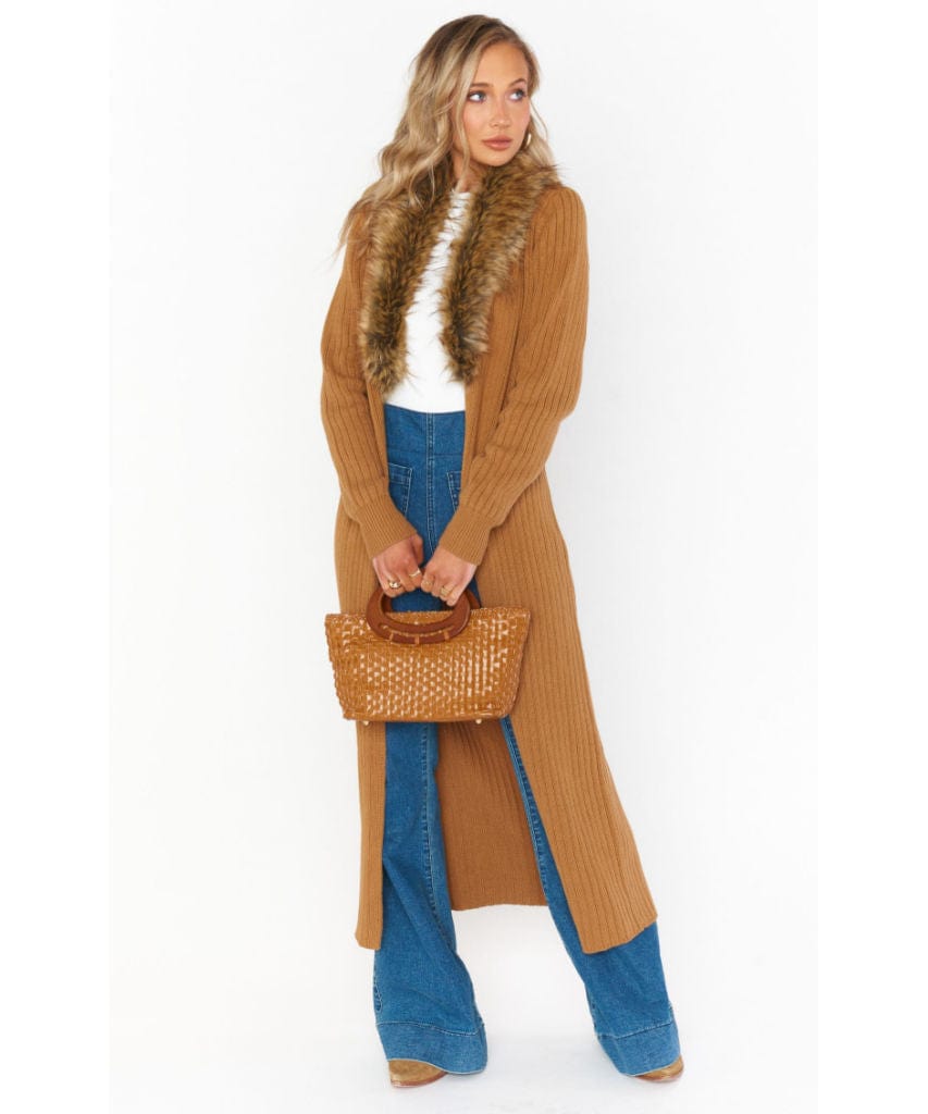 Lombardi Cardi Hazelnut with Faux Fur - clearpathherbicide