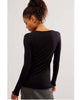 Long Nights Long Sleeve Layering Tee Black - miamidrugpossession