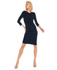 Long Sleeve Diana Midi Black Dress - clearpathherbicide