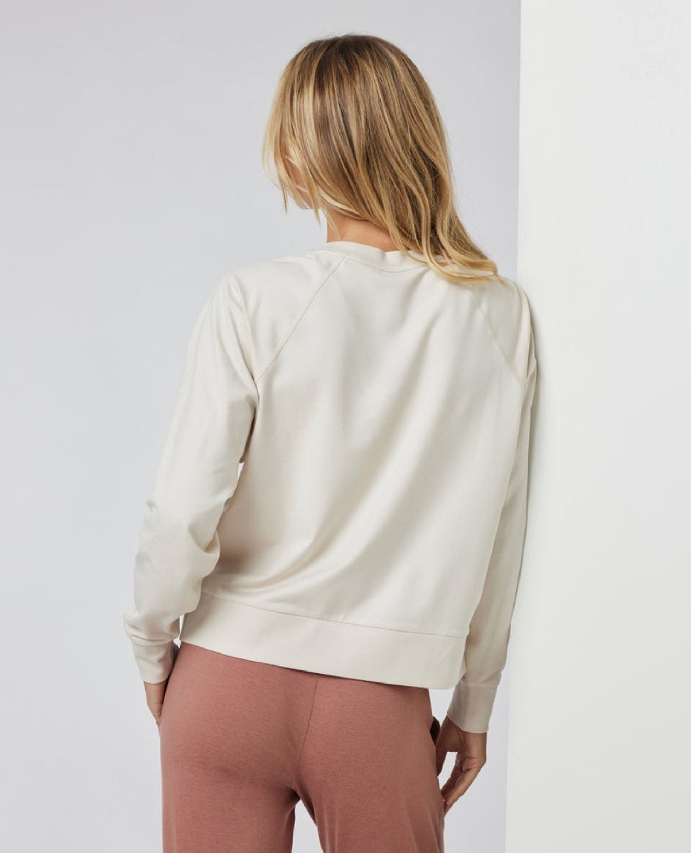 Long Sleeve Halo Crew Milkweed - miamidrugpossession