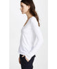 Long Sleeve V - Neck, White - clearpathherbicide