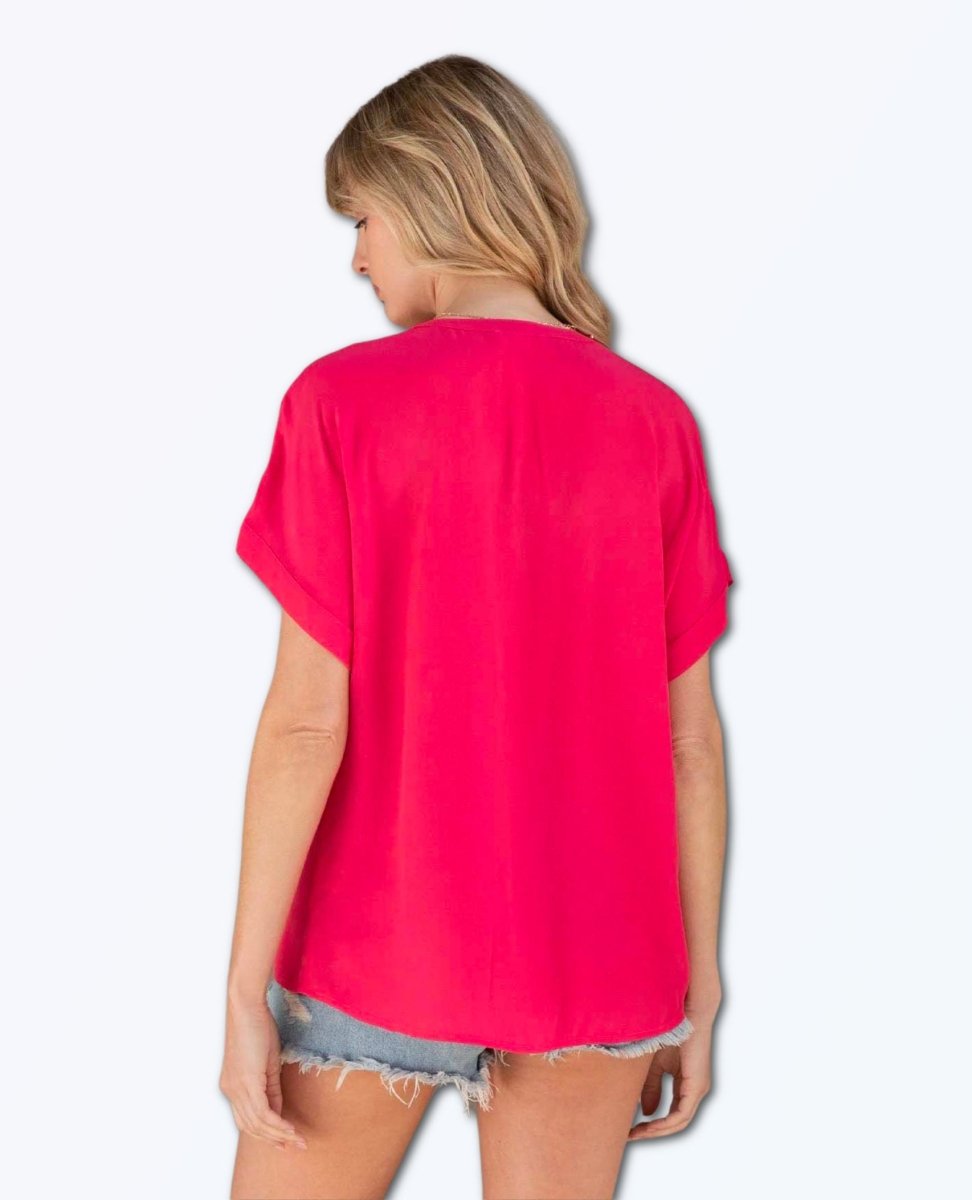 Look Back Cuffed Tee Watermelon - miamidrugpossession