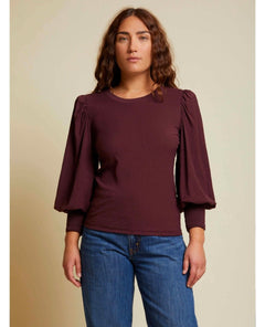 Loren 3/4 Sleeve Deep Garnet - miamidrugpossession