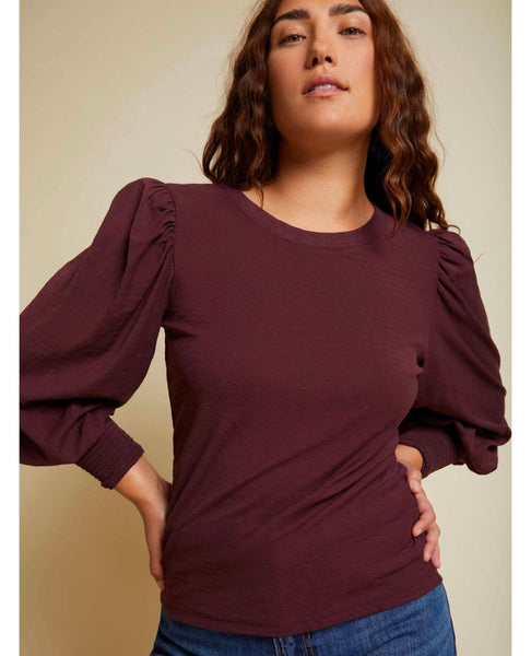 Loren 3/4 Sleeve Deep Garnet - miamidrugpossession