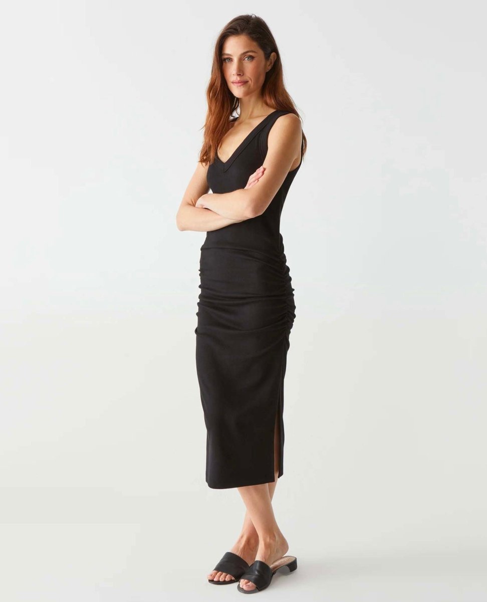 Lori Midi Dress Black - miamidrugpossession