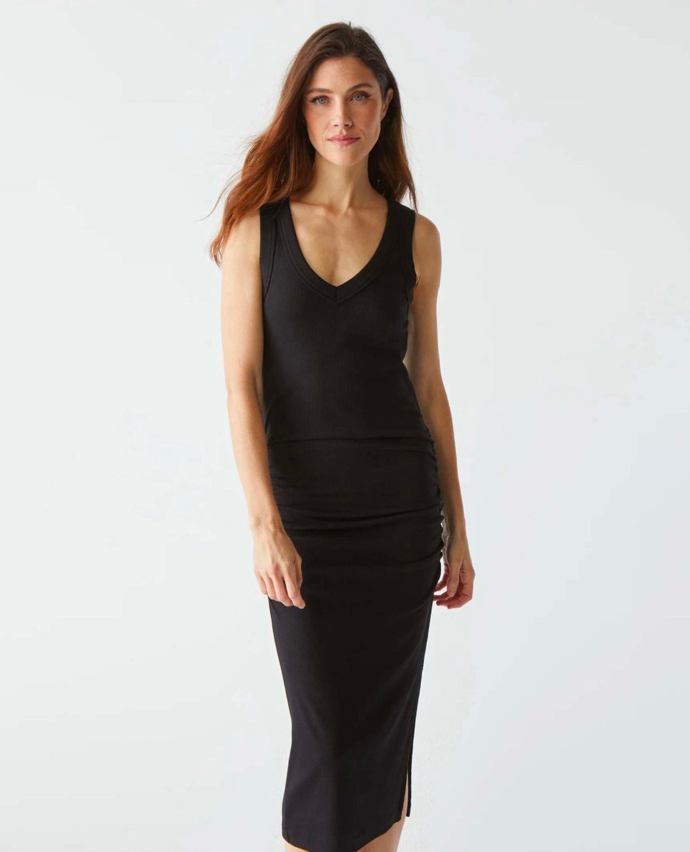 Lori Midi Dress Black - miamidrugpossession