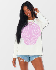 Lost At Sea Sweater Seashell Knit - clearpathherbicide