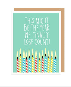 Lost Count Birthday Card - PINK ARROWS