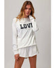 LOVE Black White Sweatshirt - miamidrugpossession