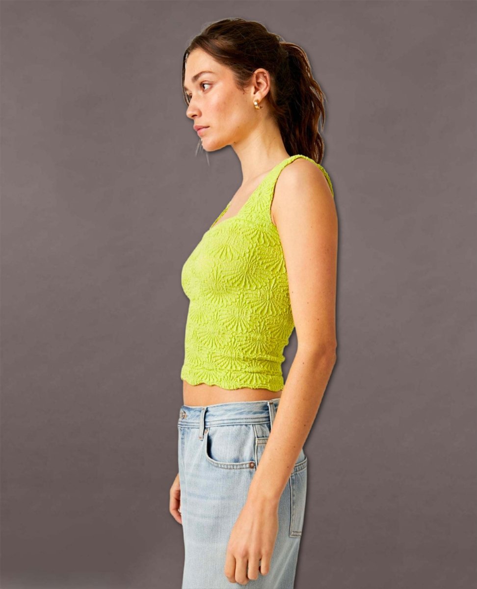 Love Letter Cami Bright Green - miamidrugpossession