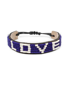 LOVE Original Bracelet - Navy and White - clearpathherbicide