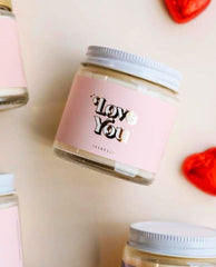 Love You Mini Candle 4 oz. - PINK ARROWS